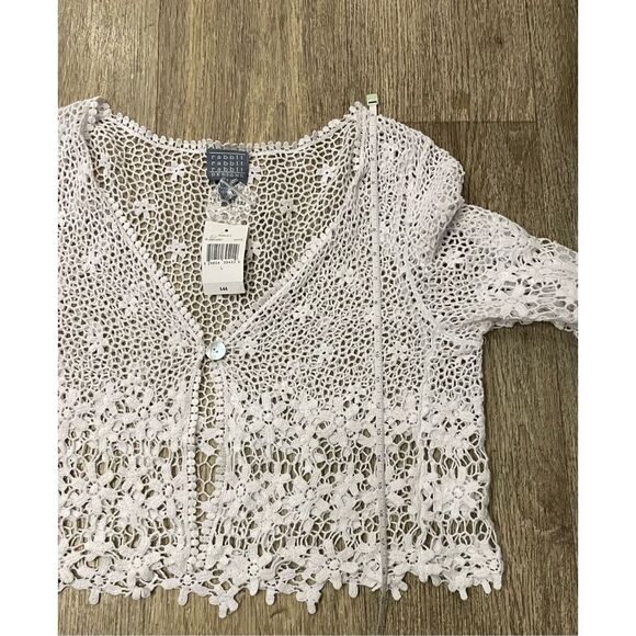 Rabbit Rabbit Rabbit Designs Large Cotton Cardigan New - Picture 4 of 5